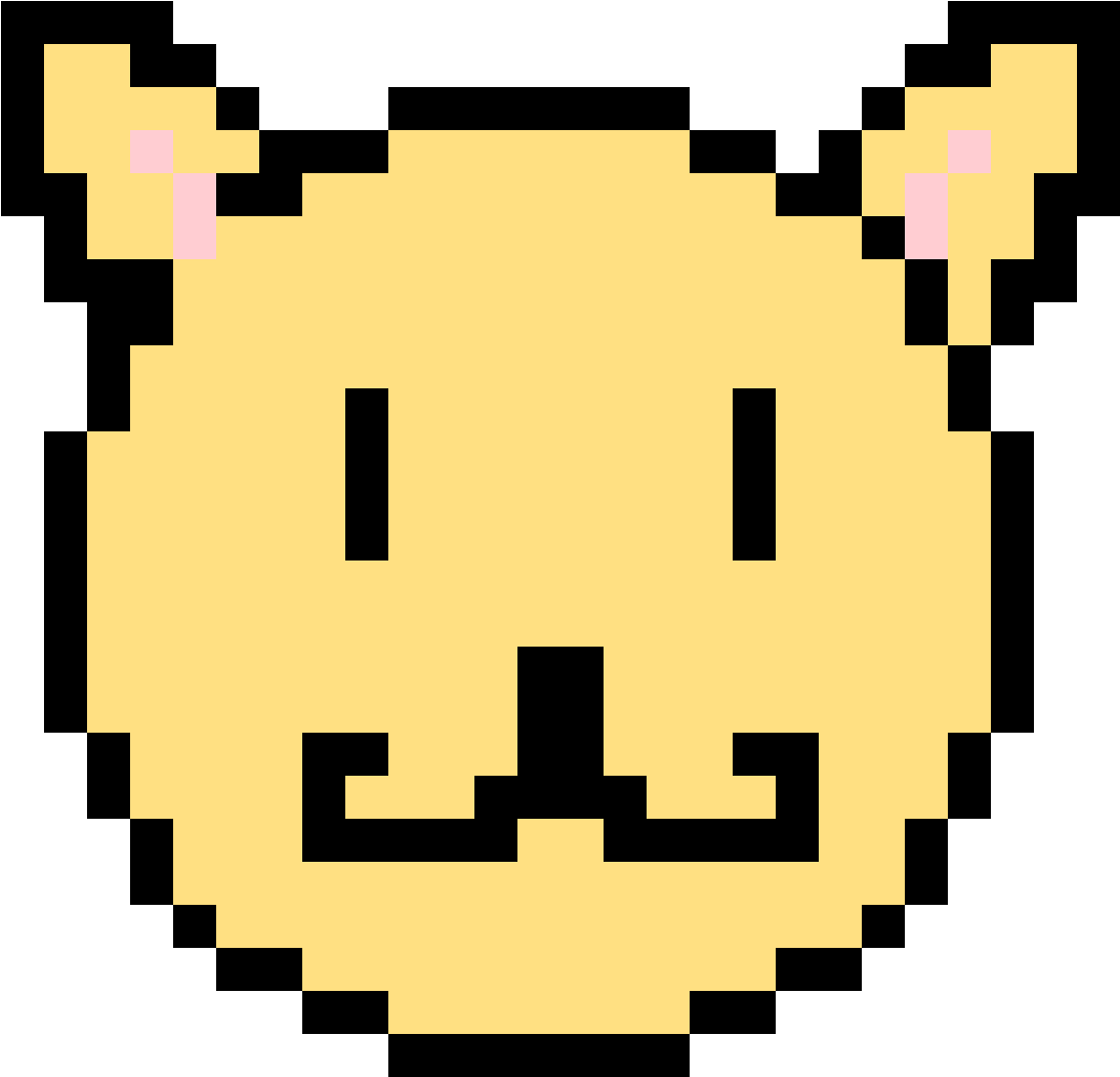 Sheep Head - Pixel Art Happy Face (1376x1376), Png Download