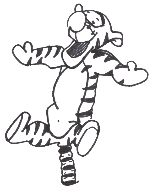 Winnie The Pooh Pictures Free Download - Winnie Pooh Blanco Y Negro (640x800), Png Download