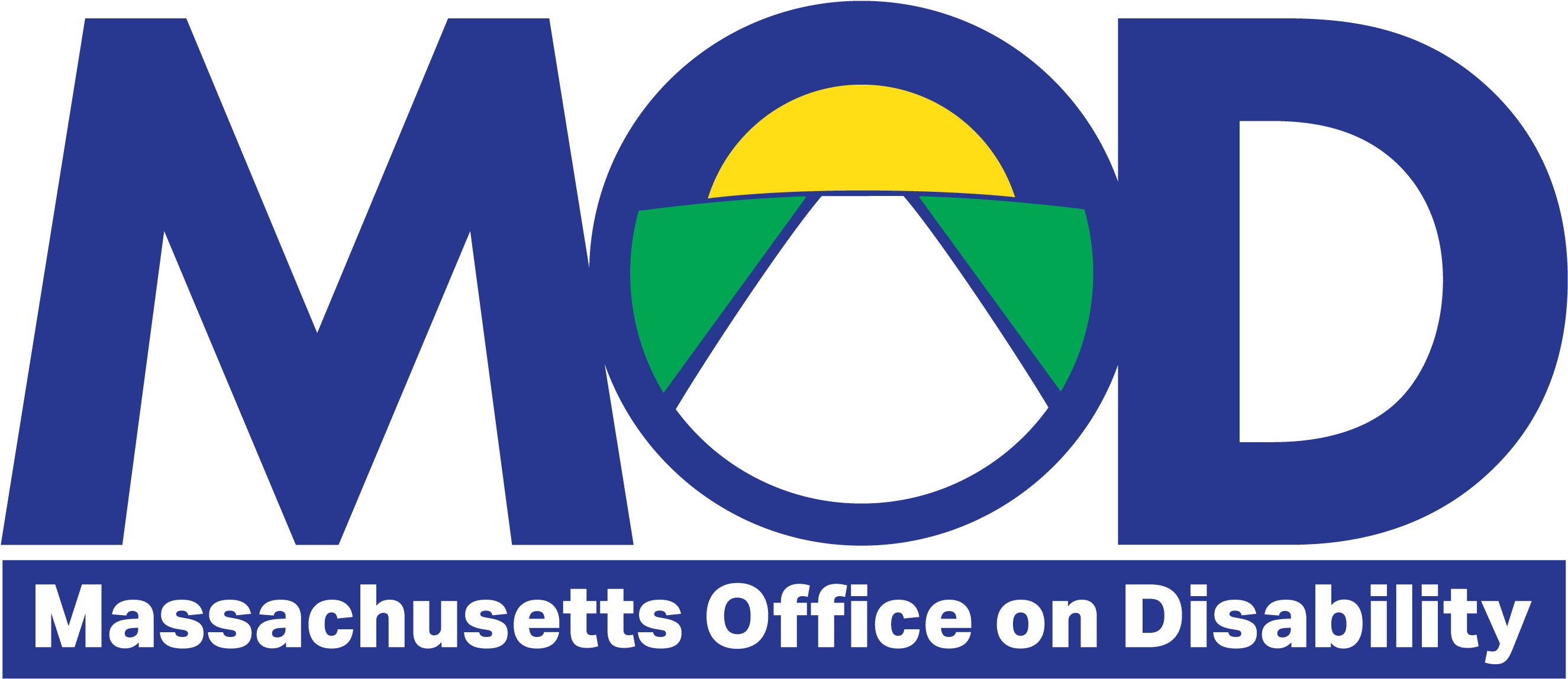 Mod, Massachusetts Office On Disability, Blue, Green - Logo Mod (3025x1522), Png Download