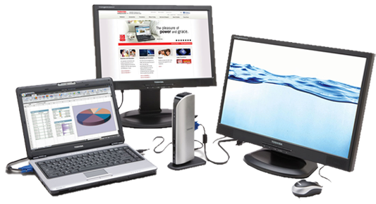 Picture - Toshiba Dynadock U Universal Usb Connect Docking Station (533x290), Png Download