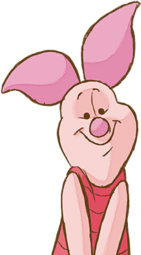 Winnie The Pooh - Wigglewalls 5" Piglet Winnie The Pooh Disney Removable (555x375), Png Download