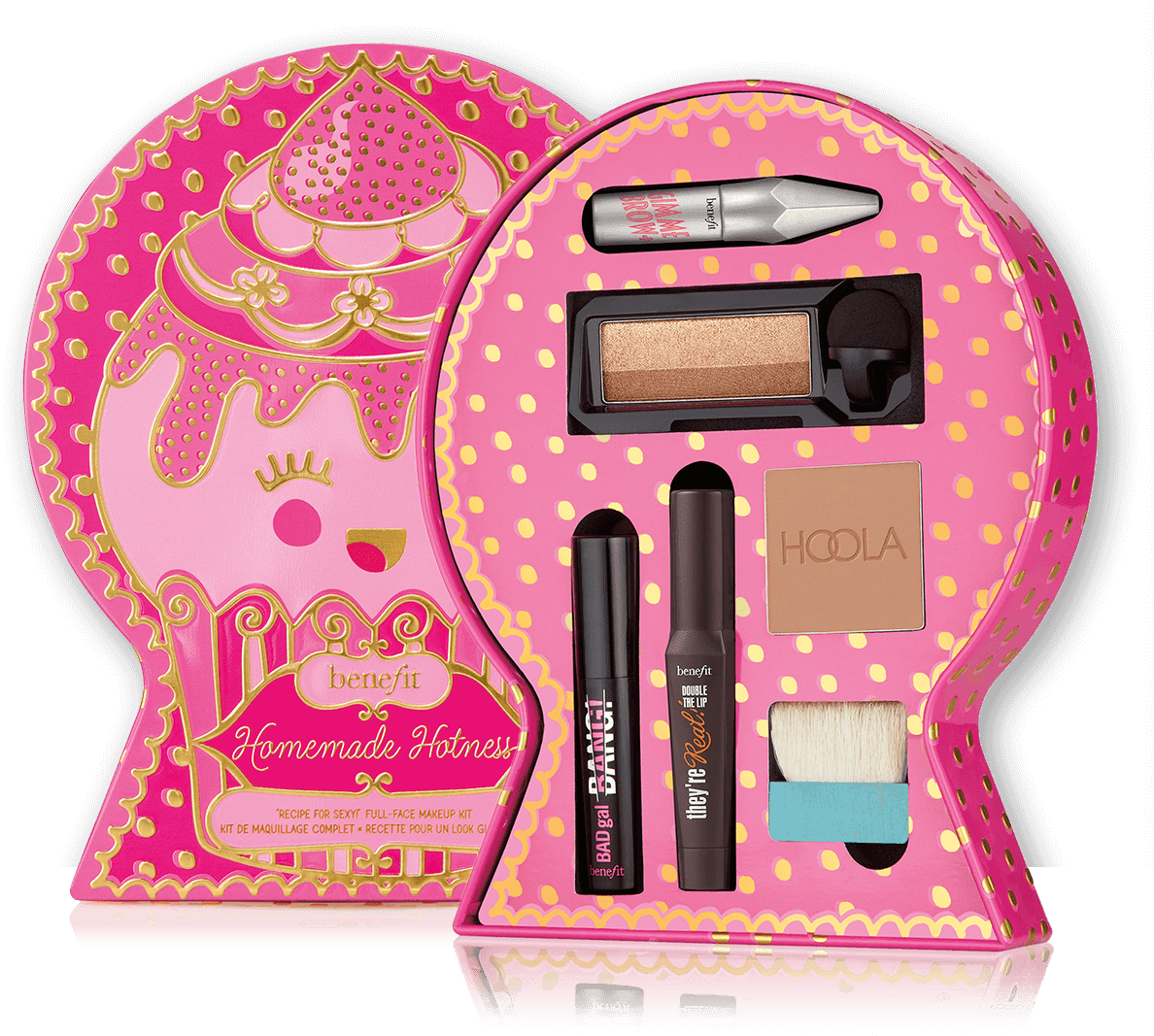 O Kit De Maquiagem Completa Homemade Hotness Inclui - Benefit Cosmetics Holiday 2018 (1220x1380), Png Download