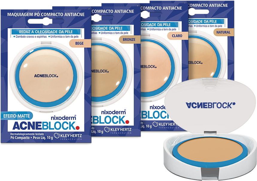 Acneblock Maquiagem Familia - Acneblock Maquiagem (1000x1000), Png Download