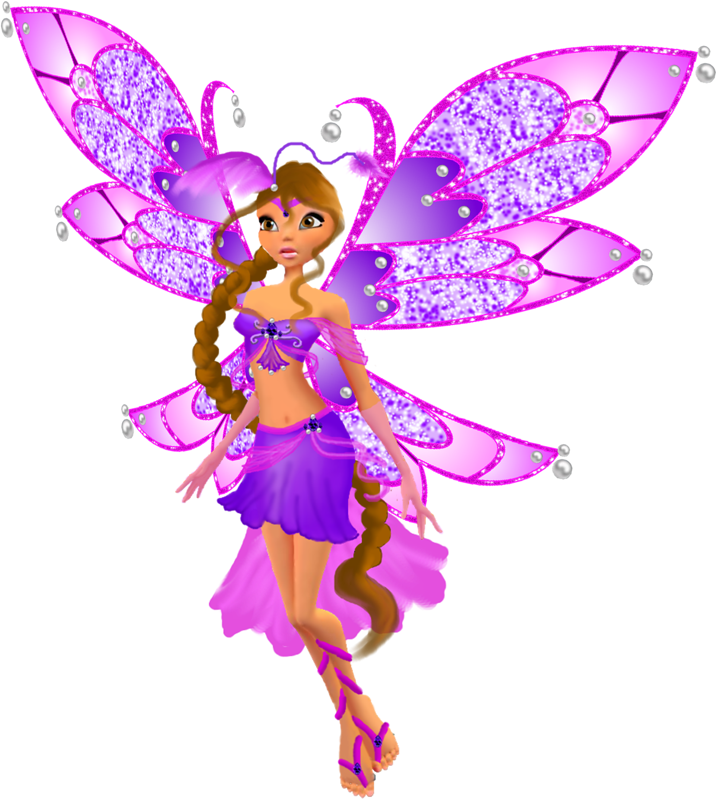 Sparkle Enchantix 3d - Winx Club Characters Png (1590x1785), Png Download