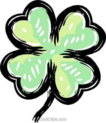 Trevo De 4 Folhas - Trevo 4 Folhas Vetor (412x480), Png Download