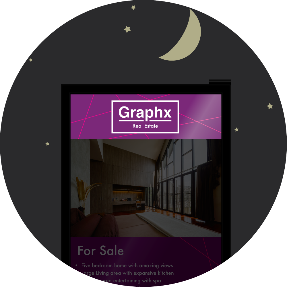 Signboard-01 - Circle (1000x1000), Png Download