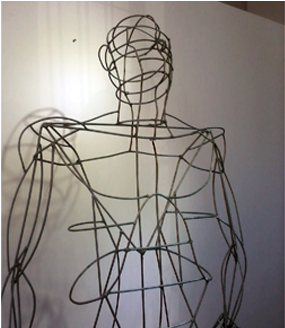 Manequim De Ferro Escultura 4 - Sculpture (768x327), Png Download