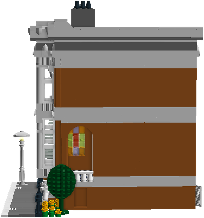 Victorian Town House Modular - Architecture (1355x900), Png Download