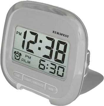 Eurofest Reloj Despertador Digital Viaje Fd0079 - Alarm Clock (387x386), Png Download