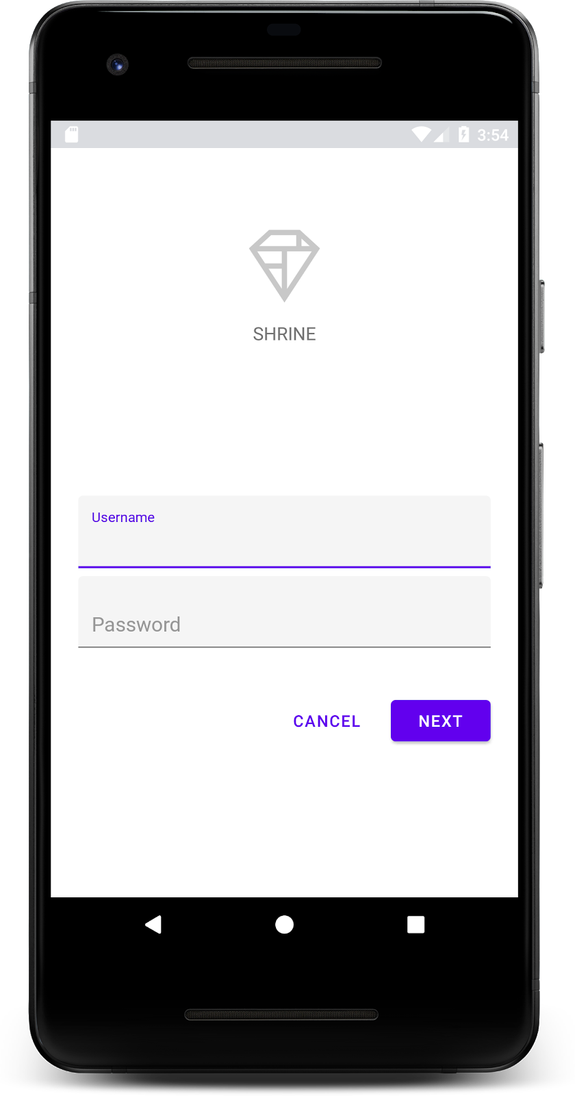 Next, We'll Add Two Buttons To Our Login Page - Google Mobile Search (840x1600), Png Download