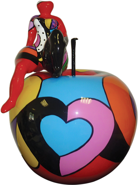 Diva Lady On Big Apple “frivolity” - Illustration (570x709), Png Download