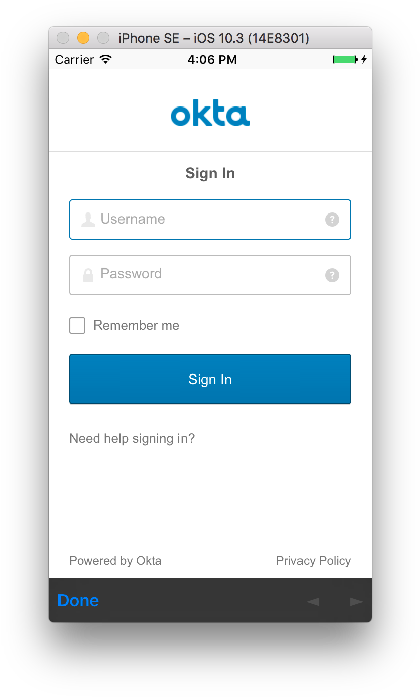 Emulator Login - Okta (864x1404), Png Download