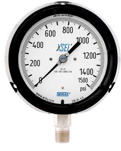 Wika Type - Wika 9834370 - 4.5" 212.34 Series Xsel Process Gauge, (490x588), Png Download