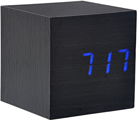 Despertador De Madera Digital D12-3 - Alarm Clock (550x550), Png Download