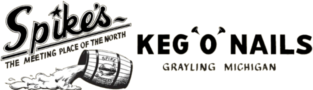 Spikes Keg O Nails Logo - Colocar Os Pés Na Parede (640x193), Png Download