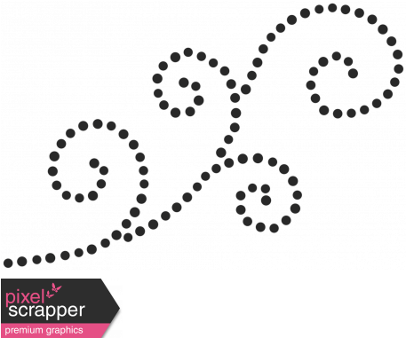 Dotted Swirl Template - Circle (456x456), Png Download