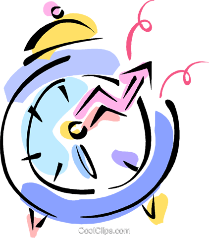 Despertador Livre De Direitos Vetores Clip Art Ilustração - Illustration (422x480), Png Download