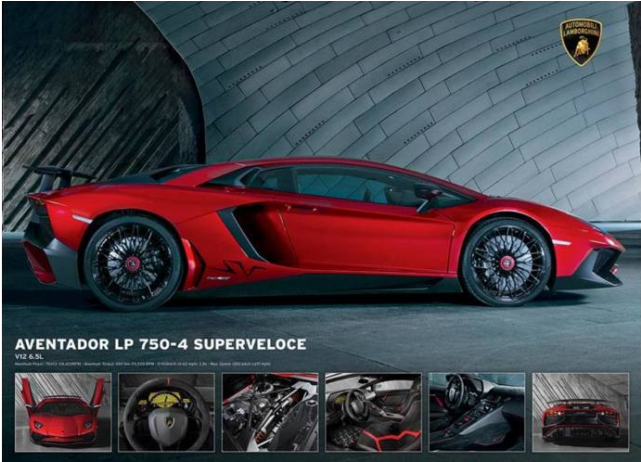 Aventador Lp 750-4 Superveloce - Lamborghini Aventador Poster (640x640), Png Download
