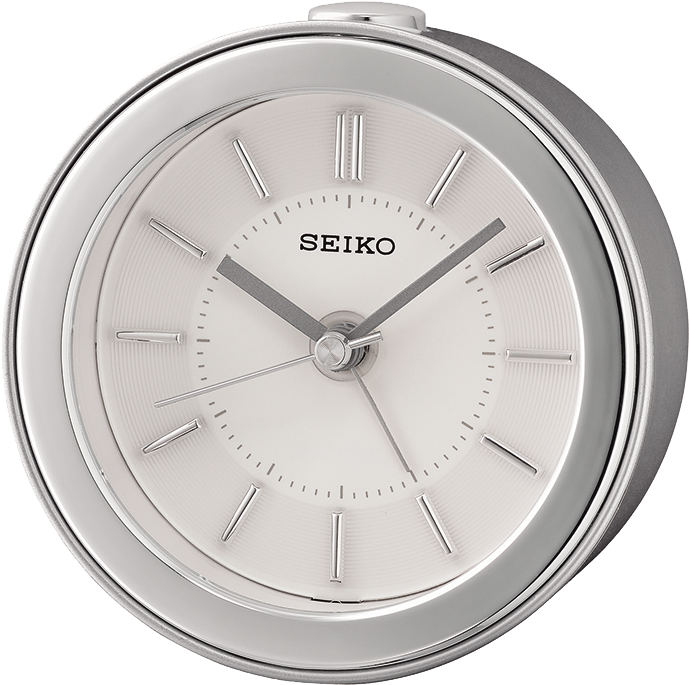 Reloj Seiko Despertador Qhe156s Silencioso Plateado - Seiko Qhe156s Beep Alarm Clock With Led Flashing Alarm (792x1032), Png Download