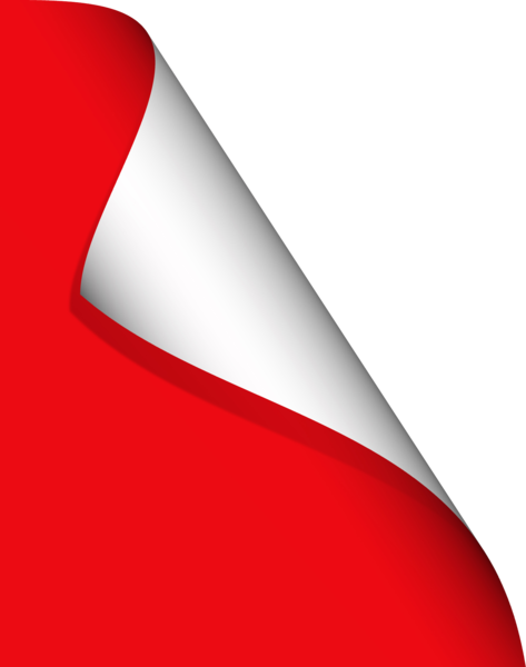 Share This Image - Red Paper Corner Png (473x600), Png Download
