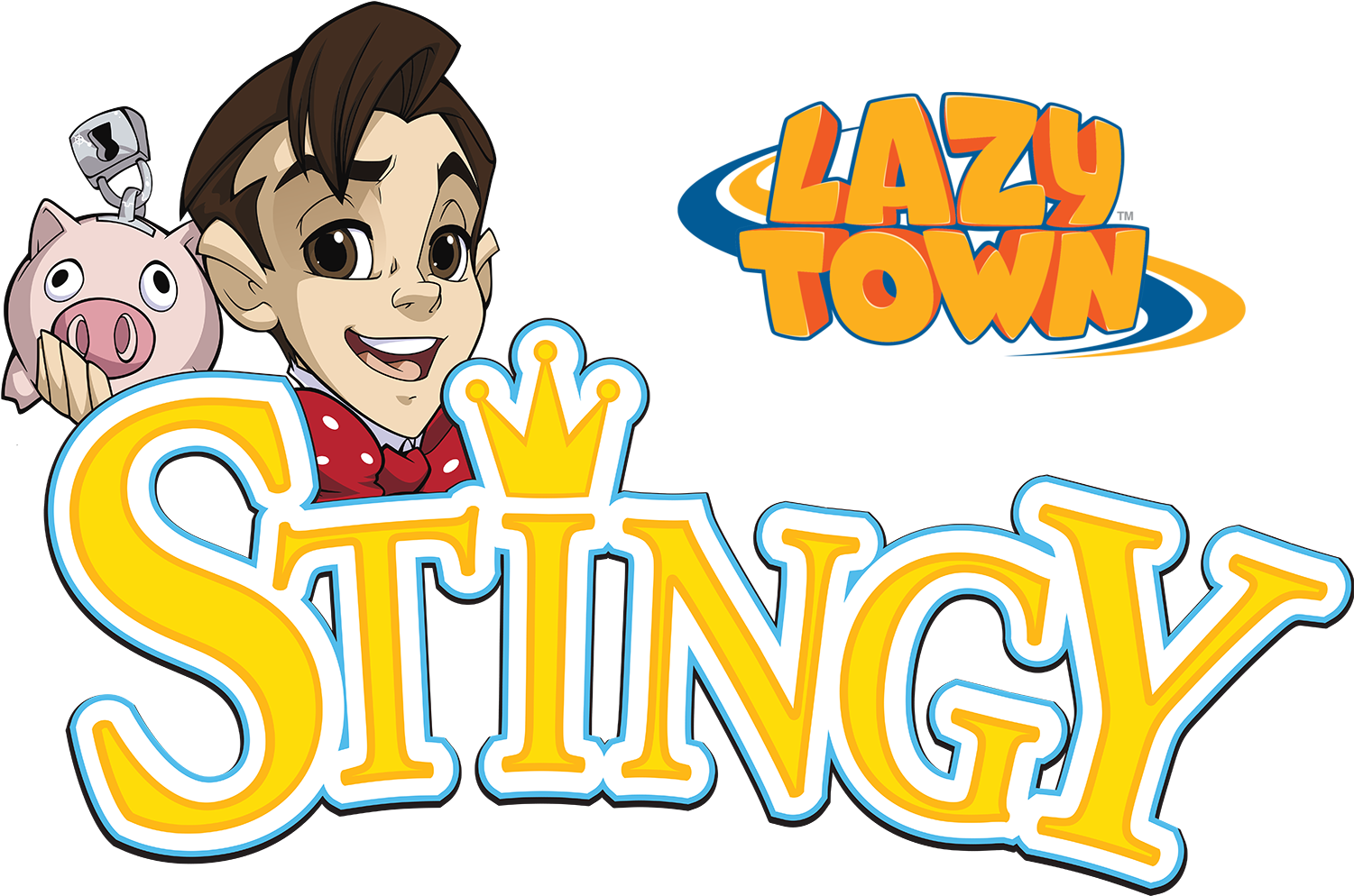 Lazytown Stingy Illustrated Logo - Lazy Town Cartoon (1550x1050), Png Download