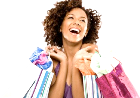 The Woman's Day Out Extravaganza Marketplace - Black People For Shopping (555x319), Png Download