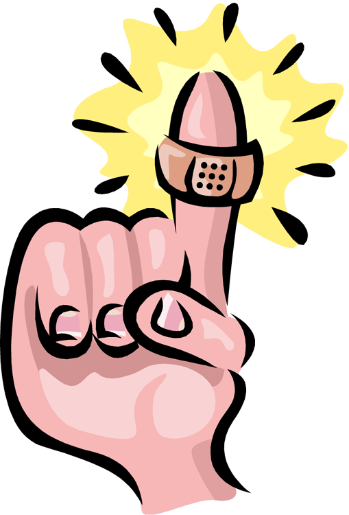 I Gave Myself A Wee Paper Cut This Morning While I - Injury On Hand Clip Art (509x750), Png Download