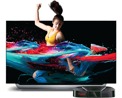 Buy Airtel Hd Connection - High-definition Television (414x335), Png Download