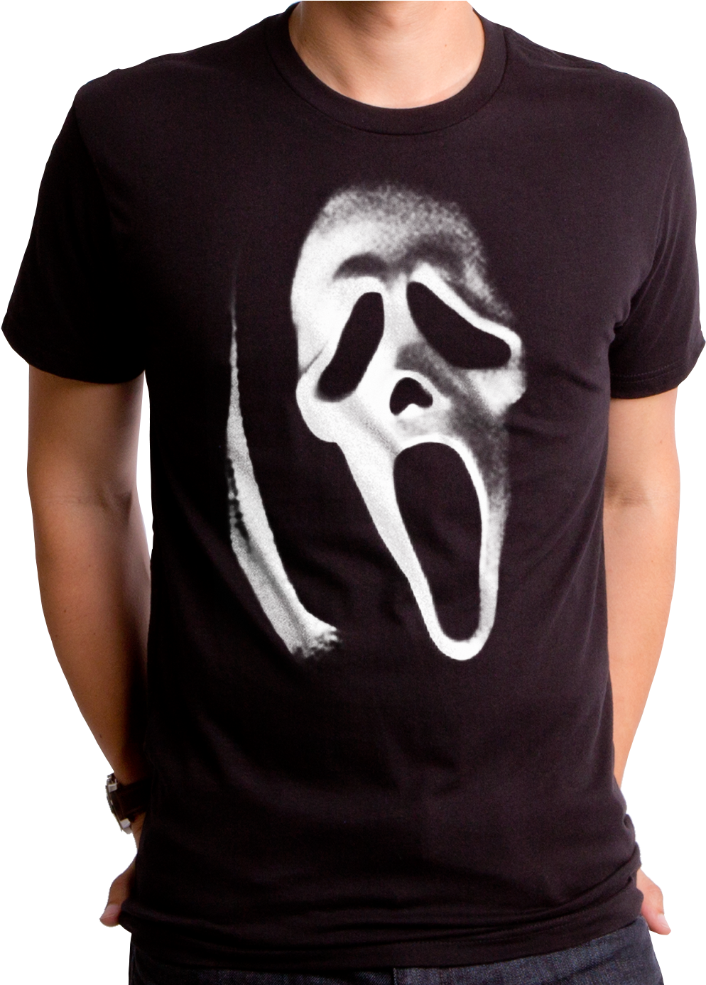 Ghostface Scream T-shirt - Exorcist Shirt (1386x1386), Png Download