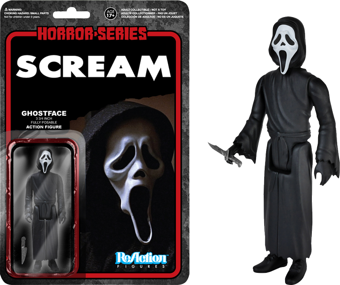 Ghostface Reaction Figure - Funko Reaction Horror - Ghostface (scream) (700x586), Png Download