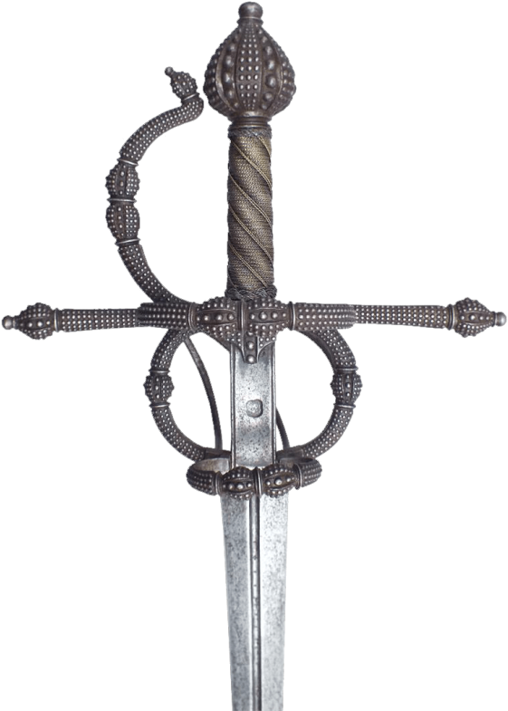 A Fine German Broadsword, In The Style C - Basket-hilted Sword (600x800), Png Download