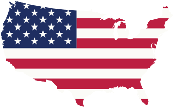 Estados Unidos - Mapa Con Bandera Eua (400x400), Png Download