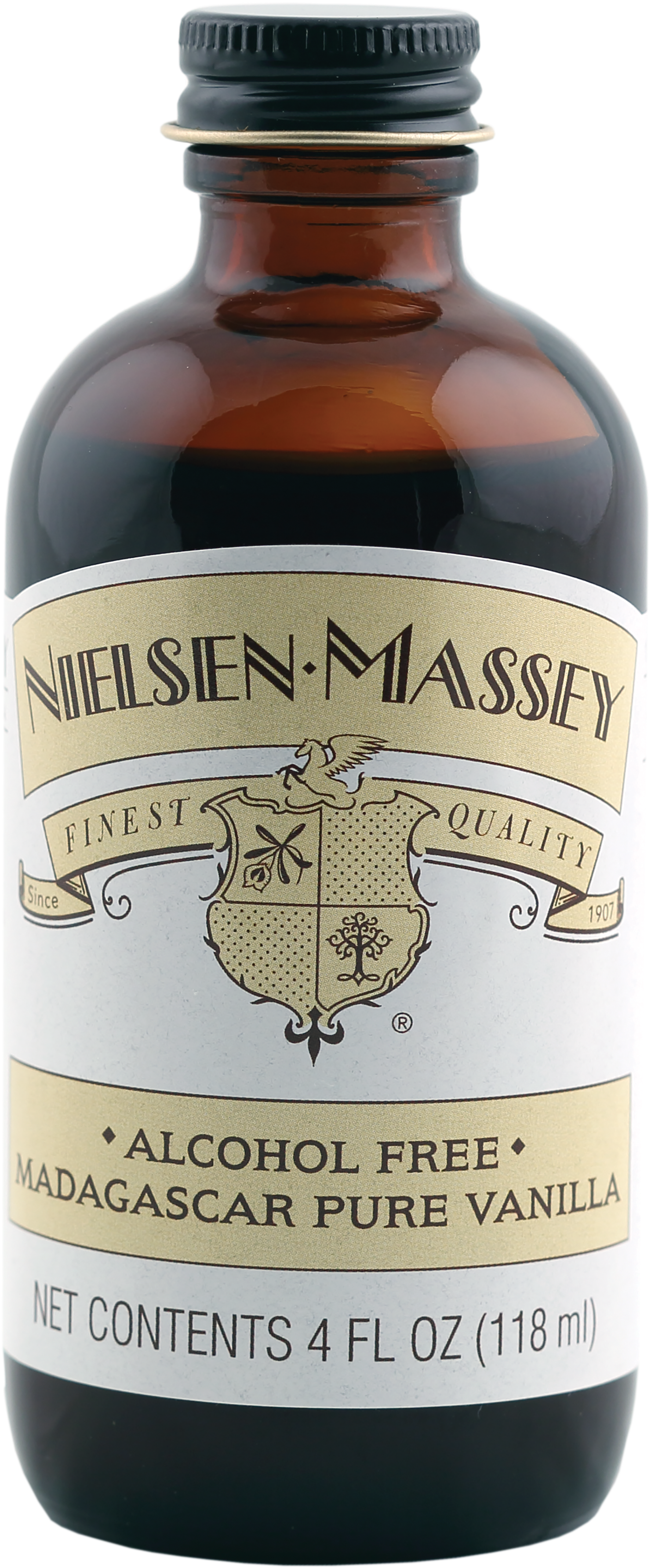 Made Using Beans From Madagascar, This All-natural - Nielsen Massey Pure Lemon Extracts - 2 Fl Oz Bottle (2000x4500), Png Download