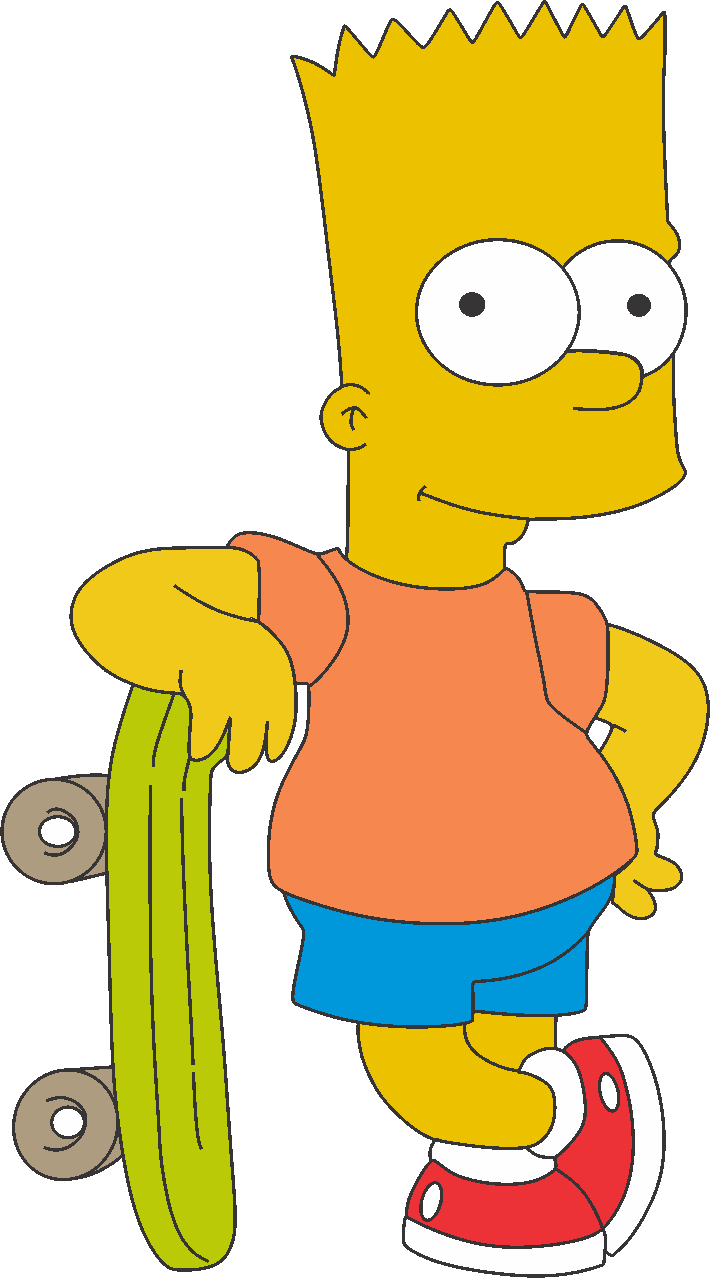 Ahora Les Dejo Mis Personajes Creados En Corel, Puedes - Bart Simpson (710x1278), Png Download