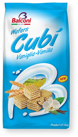 Barley Malt Extract, Emulsifier - Balconi Wafers Cubi - Hazelnut (1000x1000), Png Download