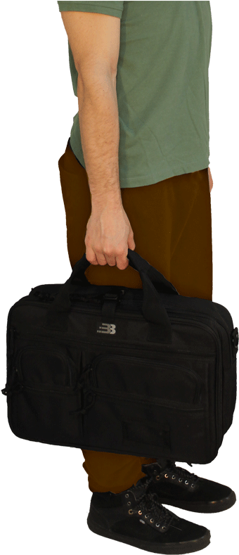 Ballistic Protection In A Briefcase That Unfolds Into - Hand Luggage (561x800), Png Download