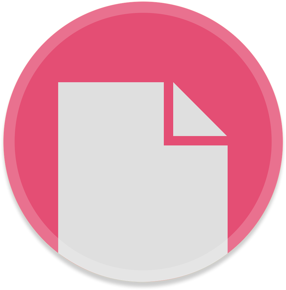 Download Png Ico Icns - Documents Icon Pink (1024x1024), Png Download