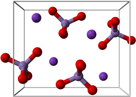 Potassium Permanganate Is An Inorganic Chemical Compound - Potassium Permanganate Unit Cell (500x368), Png Download
