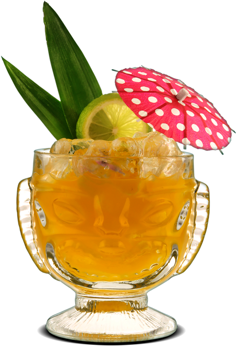 Tiki Lovers Waikiki Beach - Cocktail (504x700), Png Download