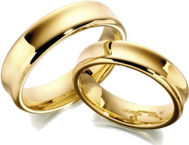 Husband And Wife - Titanium Couple Wedding Band Ring (400x300), Png Download