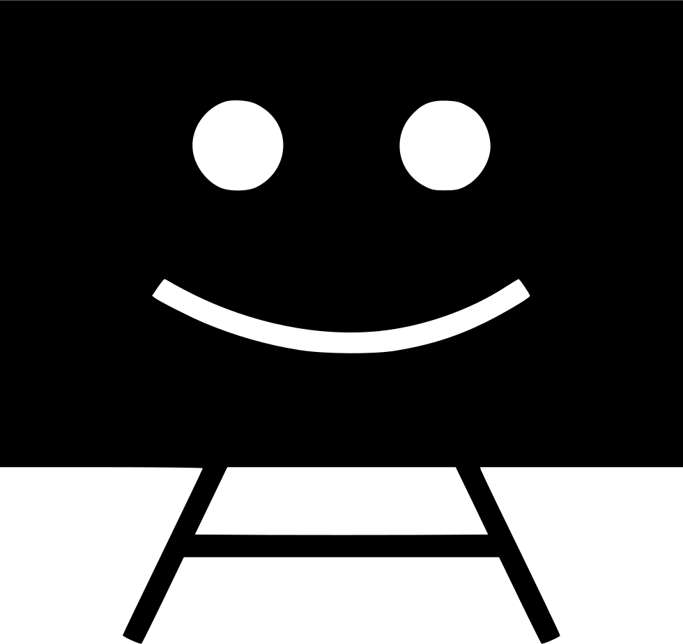 Chalk Board Smile Comments - Icon (980x924), Png Download