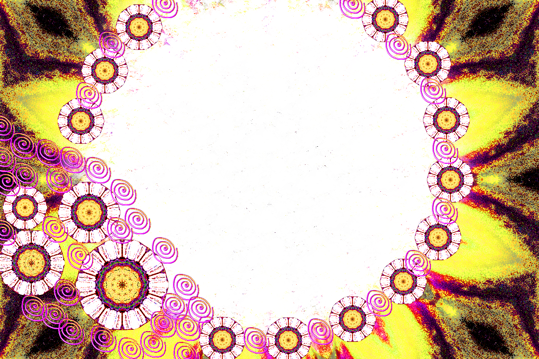 Star, Frame, Chalk, Digital, Flower, Wheel, Heart, - Circle (1101x734), Png Download