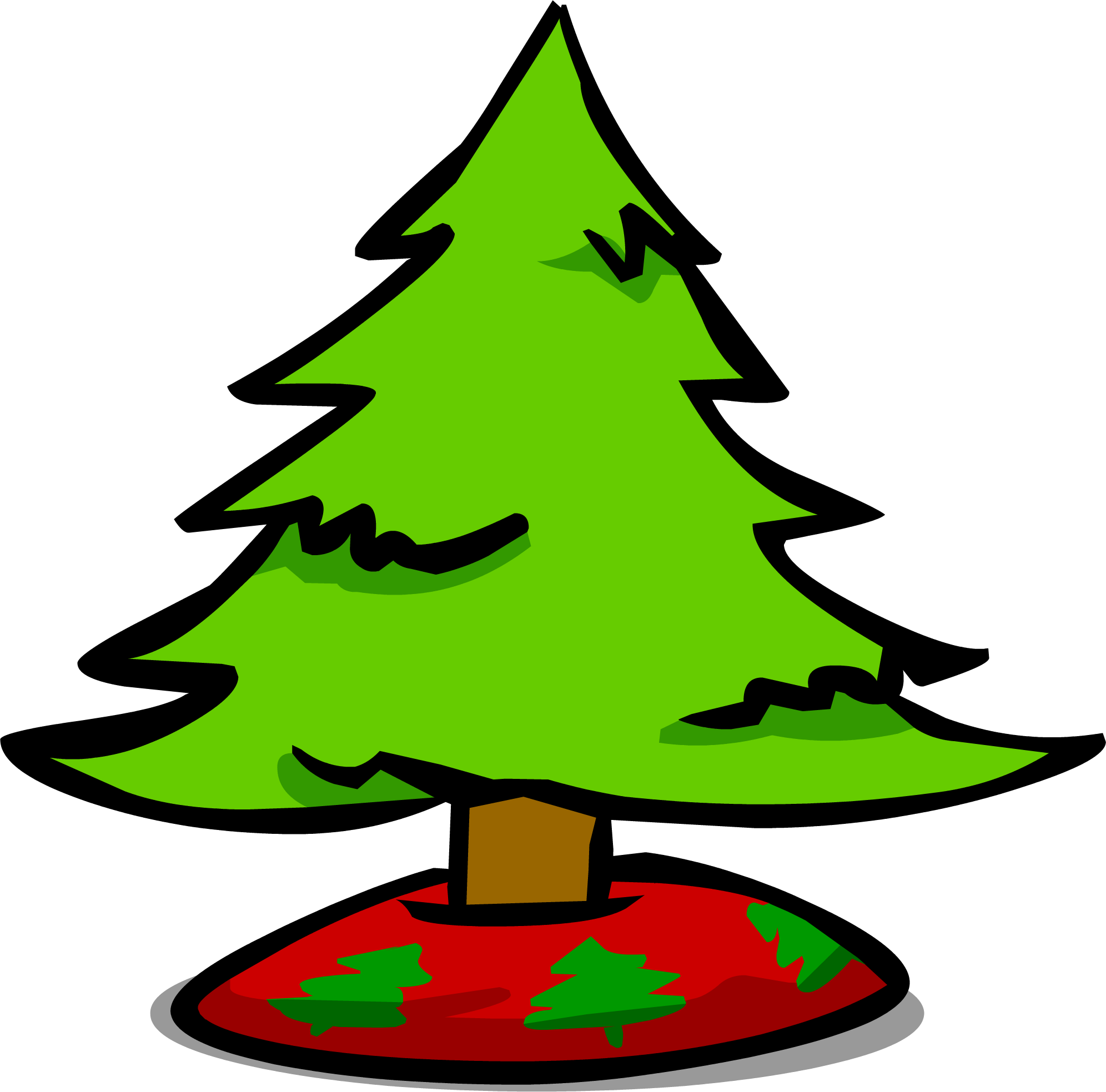 Christmas Tree Trunk Freeuse Stock Techflourish Collections - Christmas Tree Sprite (1992x1967), Png Download