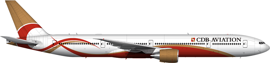 Boeing 777-300er - 777-300 (991x228), Png Download