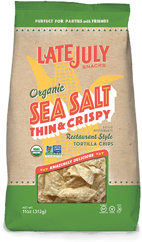 Previous - Late July Sea Salt Tortilla Chips (320x495), Png Download
