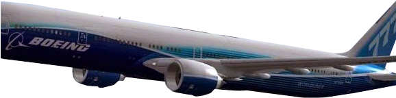 Boeing 777 (577x303), Png Download