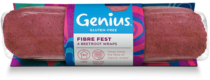 Fibre Fest Beetroot Wraps 4 Beetroot Wraps - Genius Beetroot Wraps (782x359), Png Download