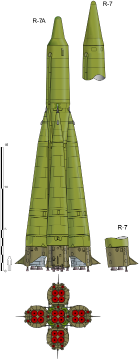 R 7 Semyorka Icbm (300x739), Png Download