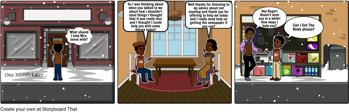 Thank You M'am - Cartoon (1164x385), Png Download