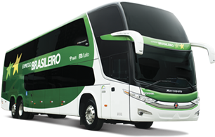Ônibus Expresso Brasileiro - Onibus Rio Sao Paulo (607x213), Png Download